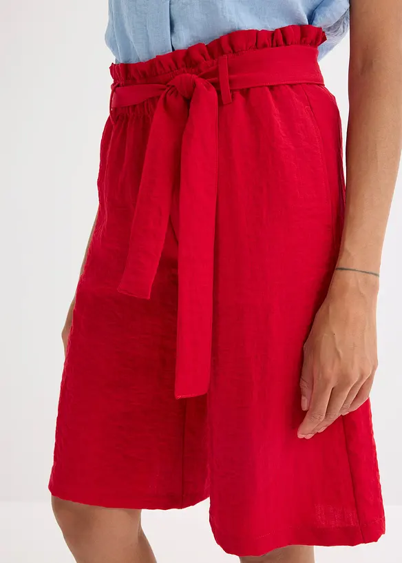 Pull on-bermudashorts i lett viskosemiks, bonprix