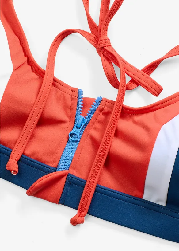Halterneck-bikini med glidelås (2-delt sett), bonprix