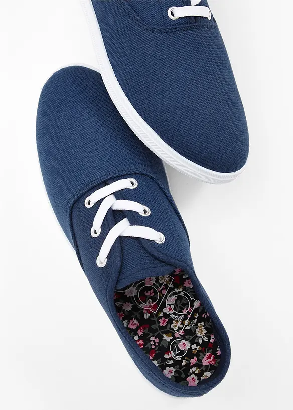 Sneakers i bomullskanvas, bonprix