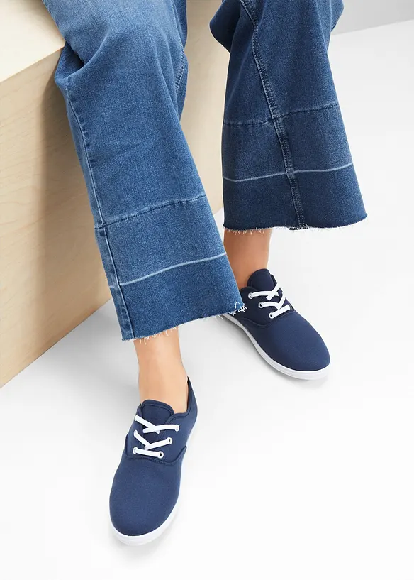 Sneakers i bomullskanvas, bonprix