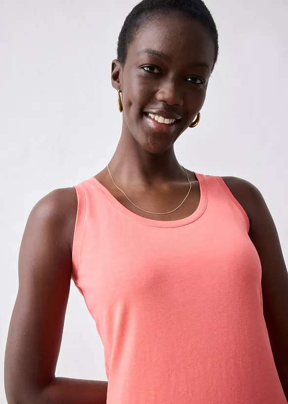 Singlet med silke, bonprix