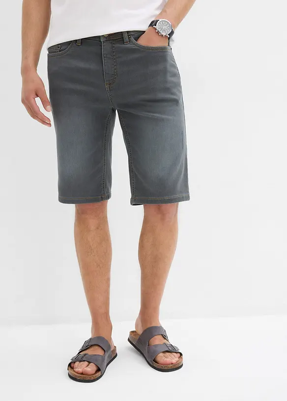 Bermudashorts i sweat-denim med komfortsnitt, Regular Fit, bonprix