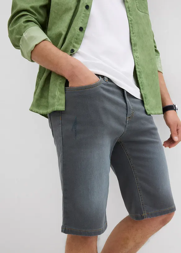 Bermudashorts i sweat-denim med komfortsnitt, Regular Fit, bonprix