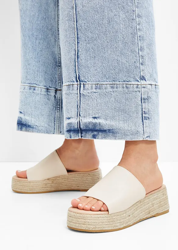 Slip-in platåsandal, bonprix