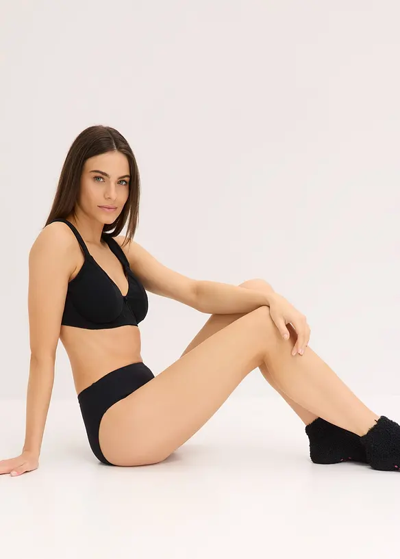 Minimizer-T-skjorte-BH med spiler og økologisk bomull (2-pack), bonprix