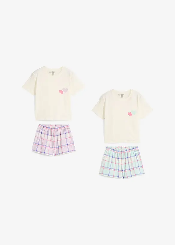 Pyjamas i 100% økologisk bomull (4-delt sett), bonprix