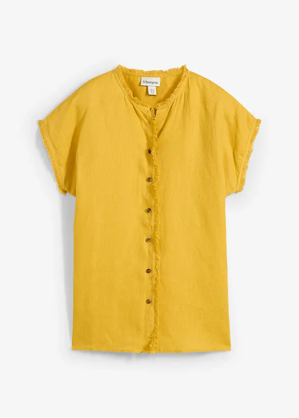 Tunikabluse i 100% lin, bonprix