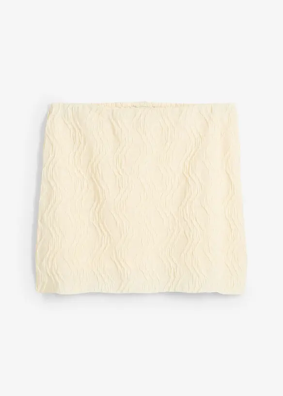 Miniskjørt i strukturmateriale, bonprix