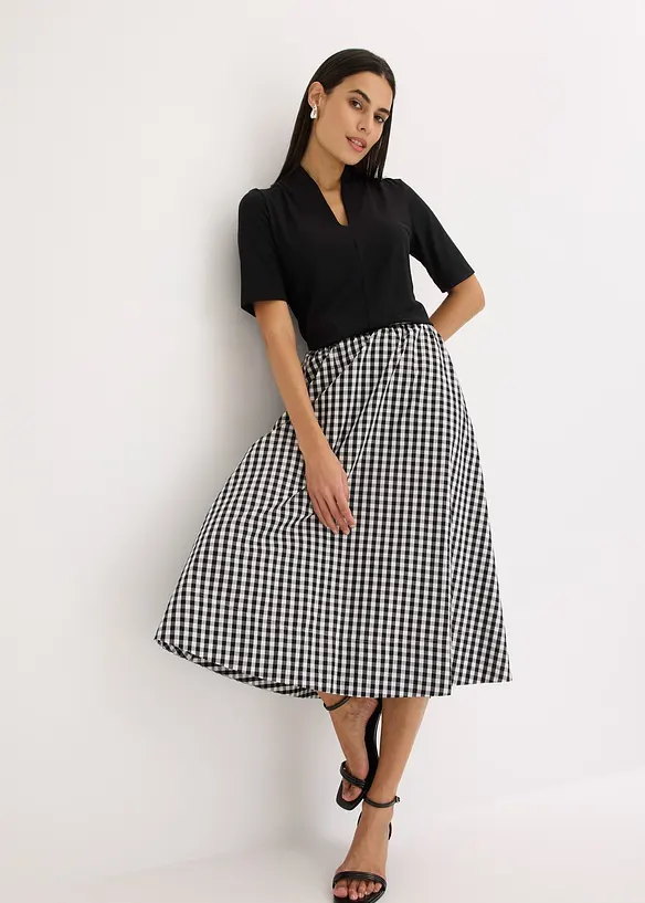 Topp med elegant krage, bonprix