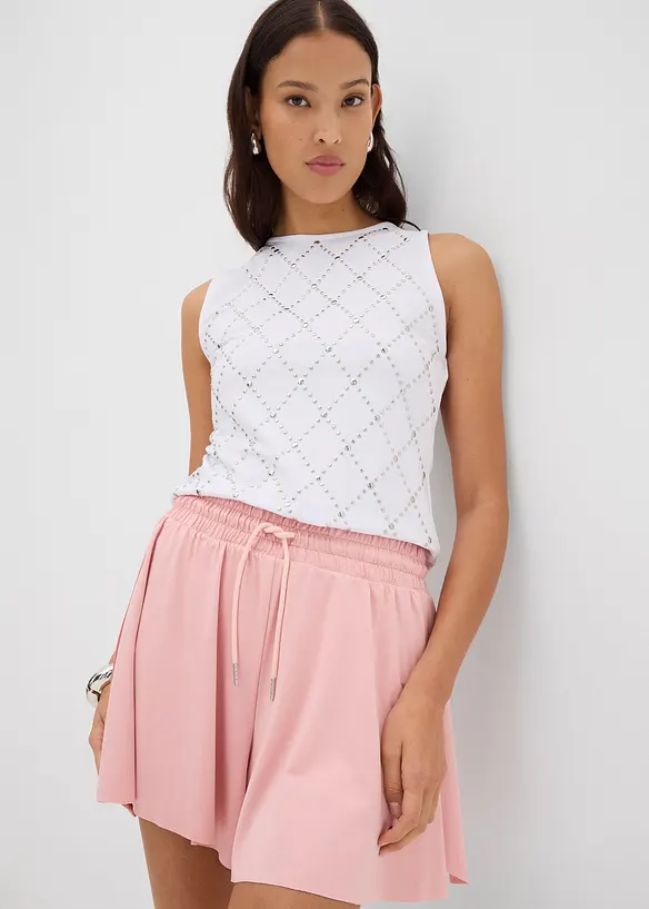 Slip on-shorts i tennis-look, bonprix