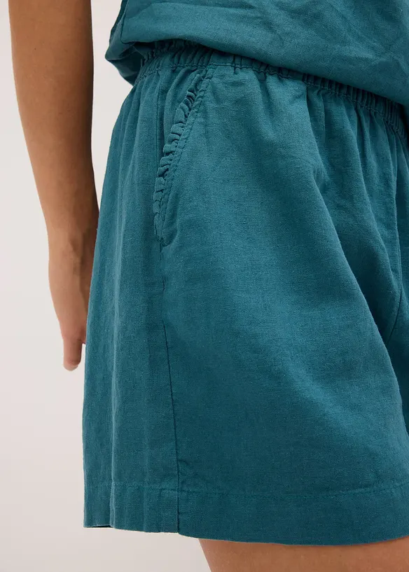 Shorts med lin, bonprix