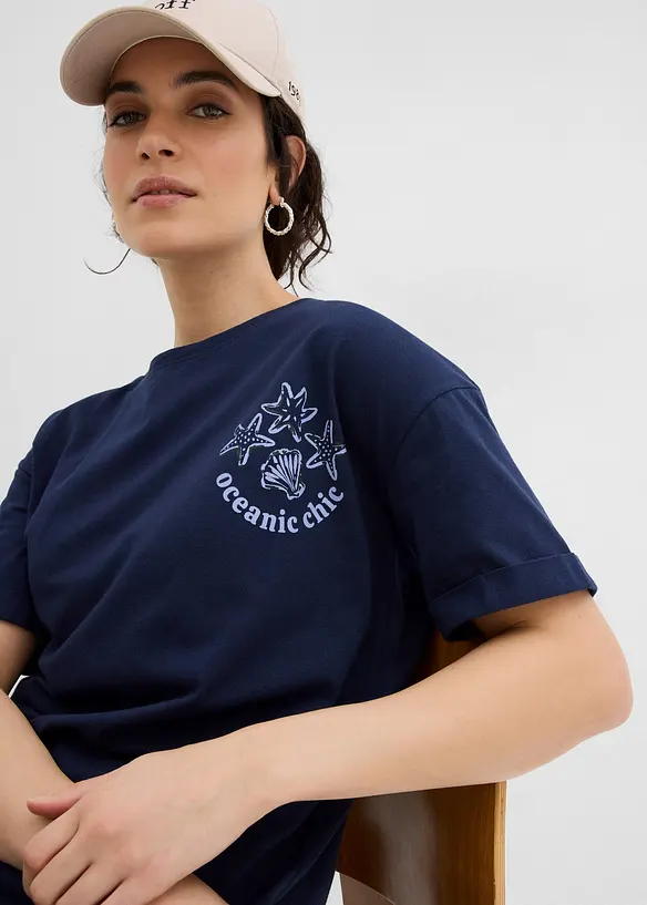 Topp i 100% bomull og boxy modell, bonprix