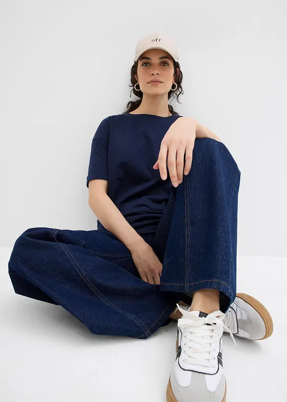 Topp i 100% bomull og boxy modell, bonprix