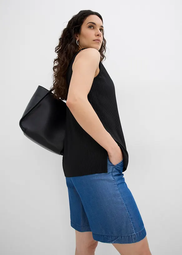 Pull on-shorts i lyocell, bonprix