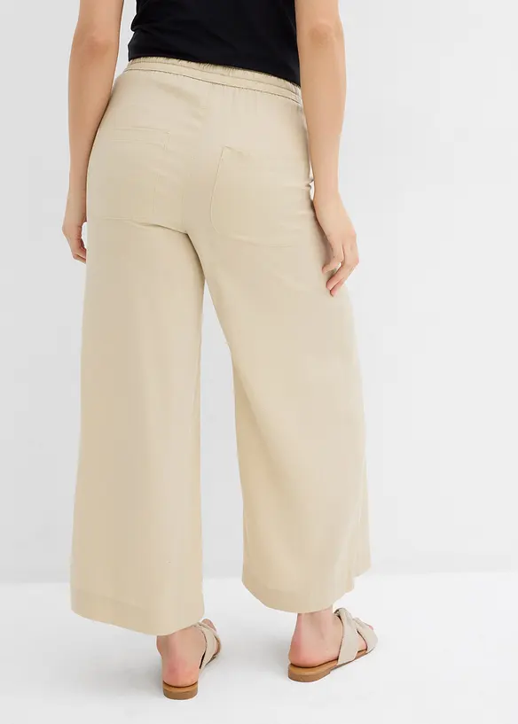 7/8-lang pull on-bukse i lyocell, bonprix