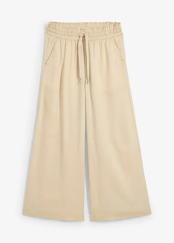 7/8-lang pull on-bukse i lyocell, bonprix