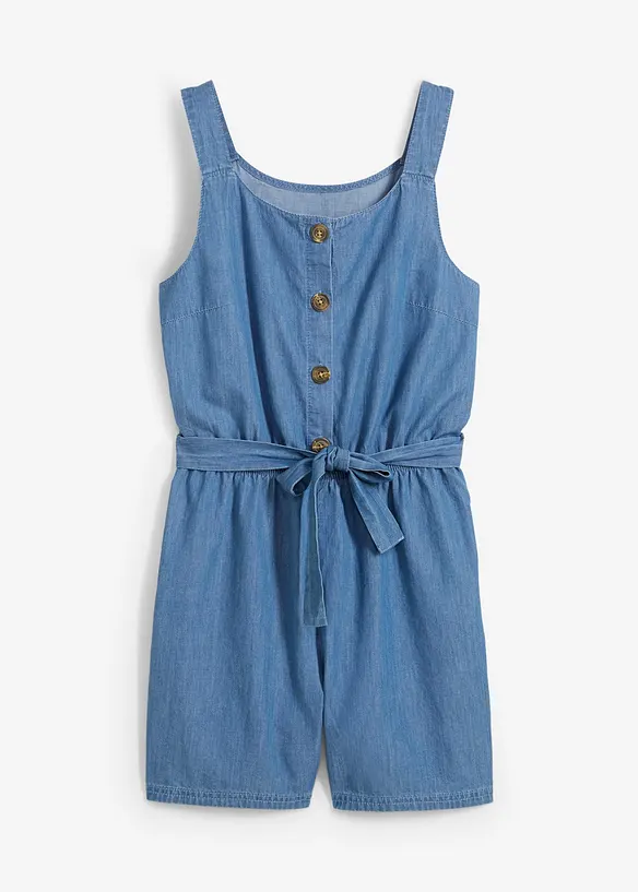 Jeans-jumpsuit i fint fallende bomull, bonprix