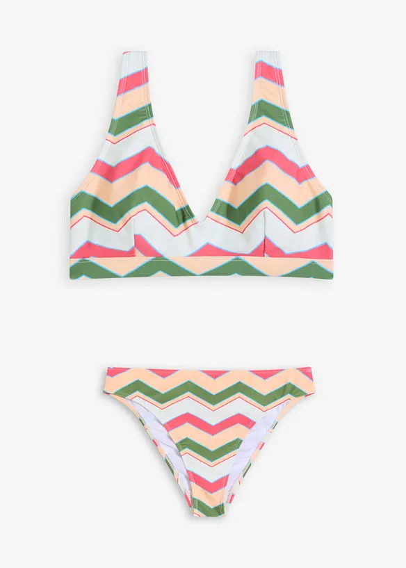 Bikini med V-hals (2-delt sett), bonprix