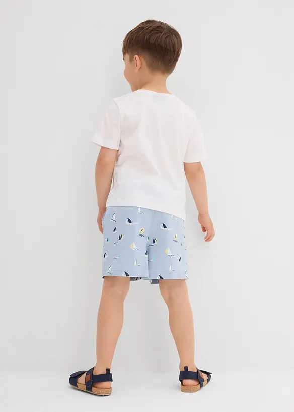 T-skjorte og shorts i økologisk bomull (2-delt sett), bonprix