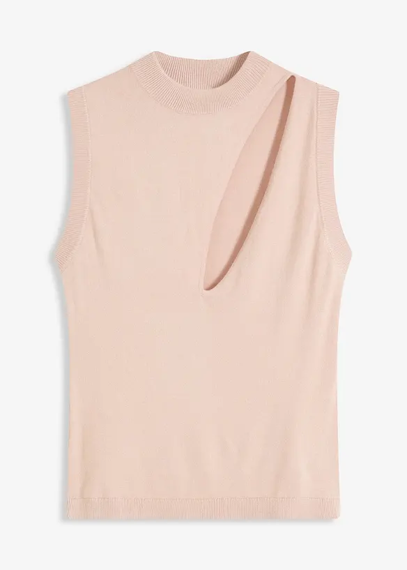 Strikket topp med cut-out, bonprix
