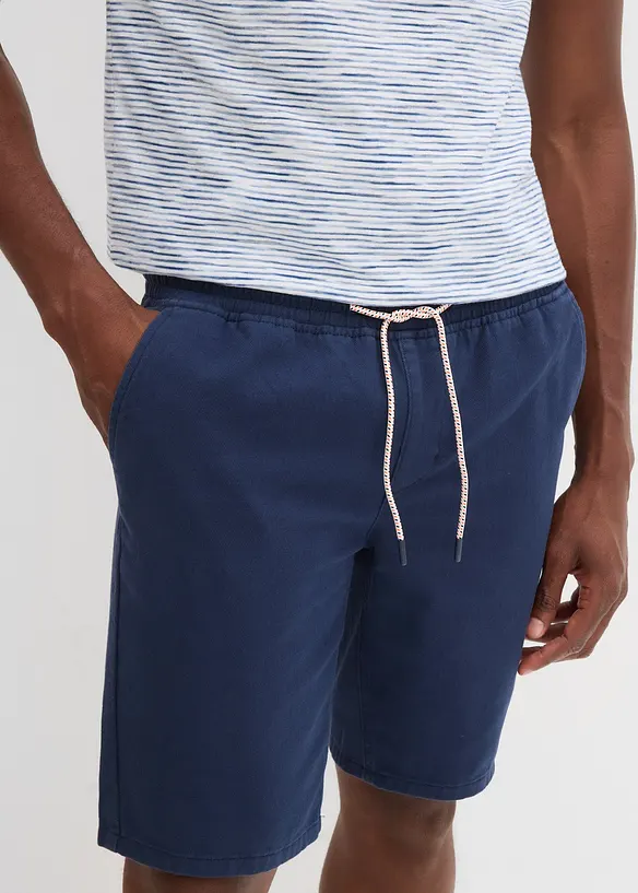 Pull on-bermudashorts i 100% bomull, Regular fit, bonprix