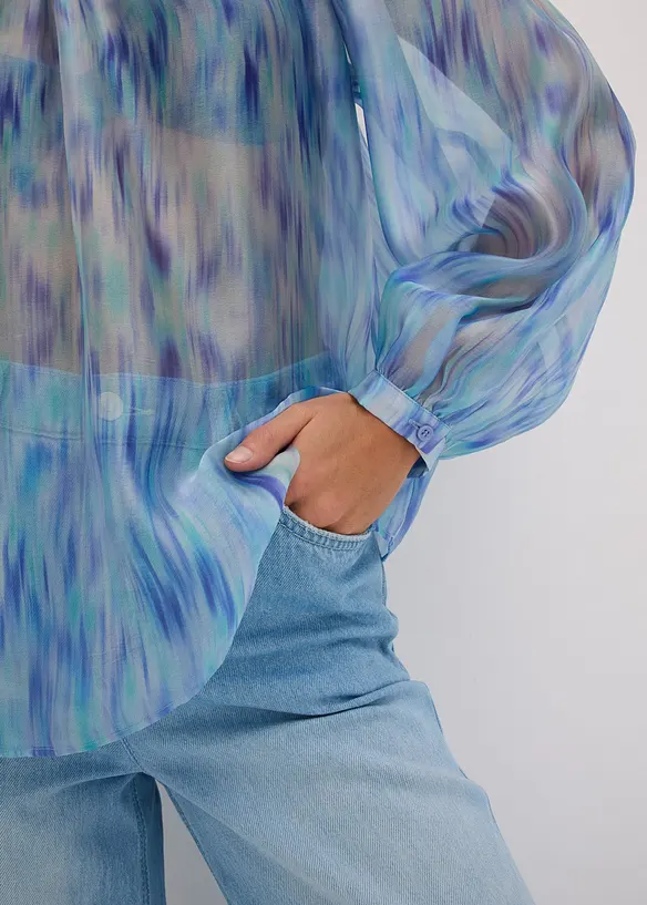 One shoulder-chiffonbluse, bonprix