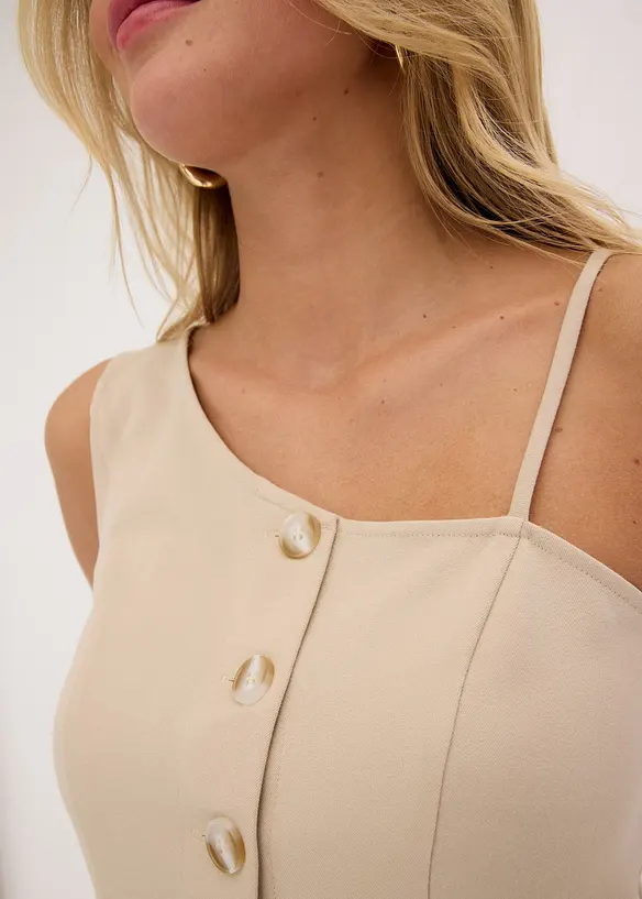 Vest med knappestolpe, bonprix