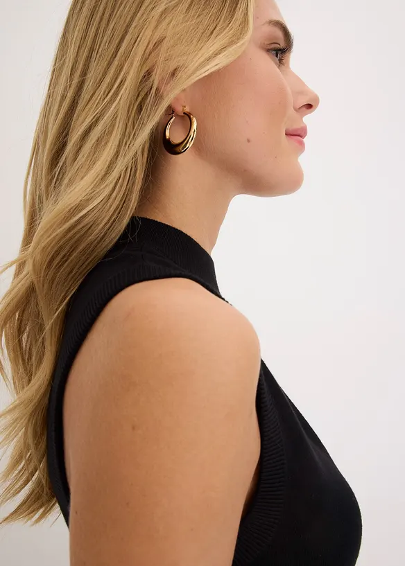 Strikket topp med cut-out, bonprix