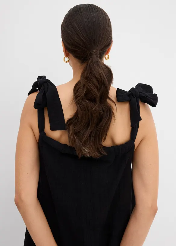 Stroppekjole i myk musselin, bonprix