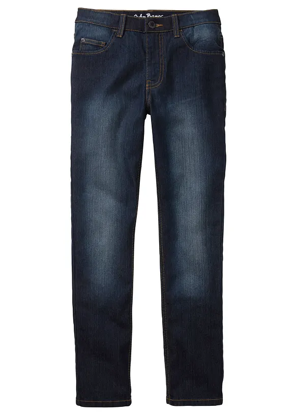Slim Fit-jeans med stretch og regulerbar linning, Straight, bonprix
