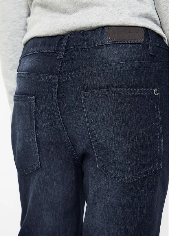 Slim Fit-jeans med stretch og regulerbar linning, Straight, bonprix