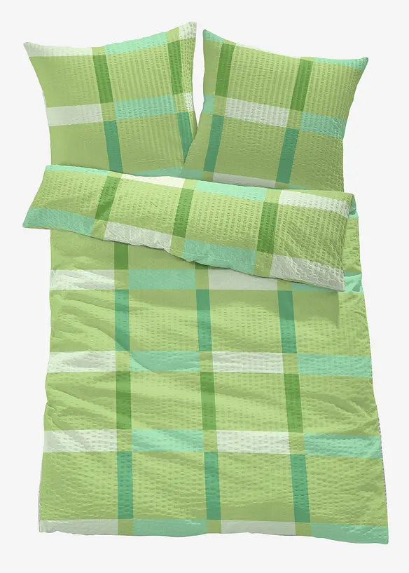 Sengesett med rutemønster, bonprix