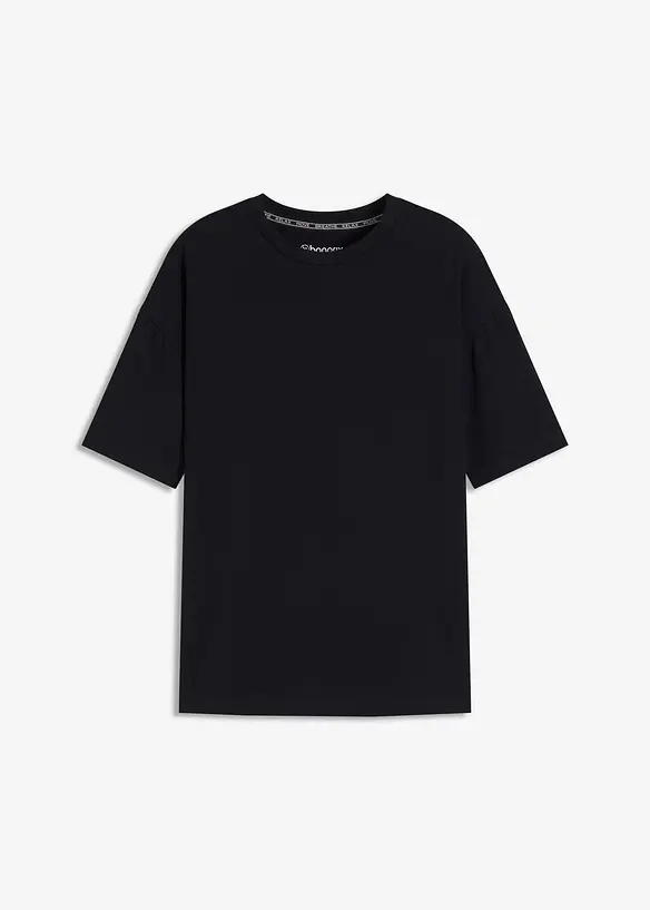 Oversized treningstopp med bomull, hurtigtørkende, bonprix