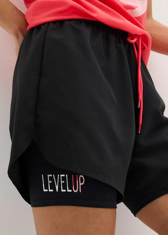 2-i-1-treningsshorts i ultralett materiale, bonprix