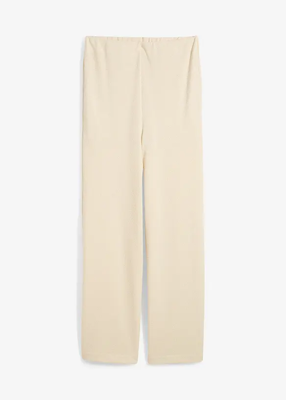 Vid bukse i strikket look, bonprix
