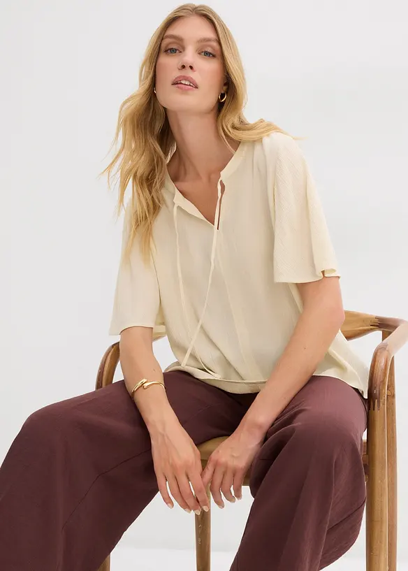 Blusetunika med vingeermer, bonprix