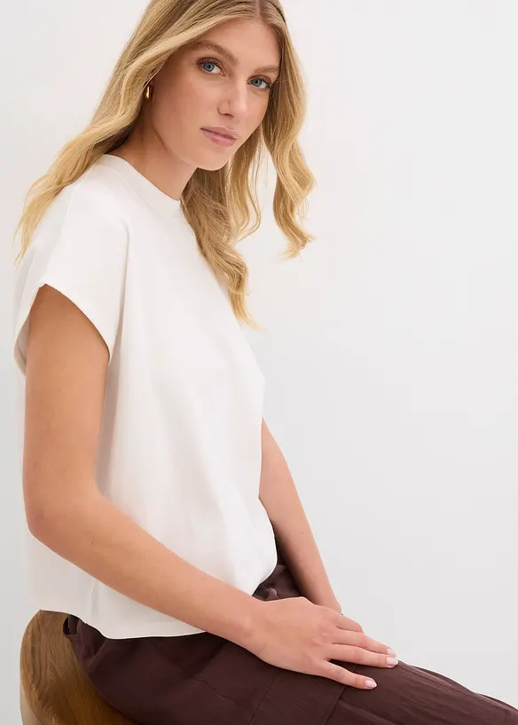 T-skjorte i 100% økologisk bomull, bonprix