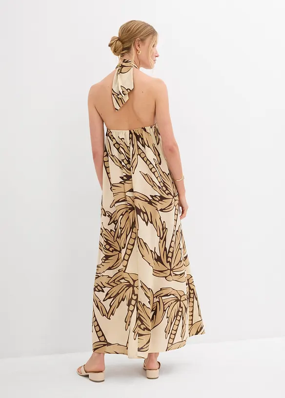 Halterneck kjole i A-fasong, bonprix