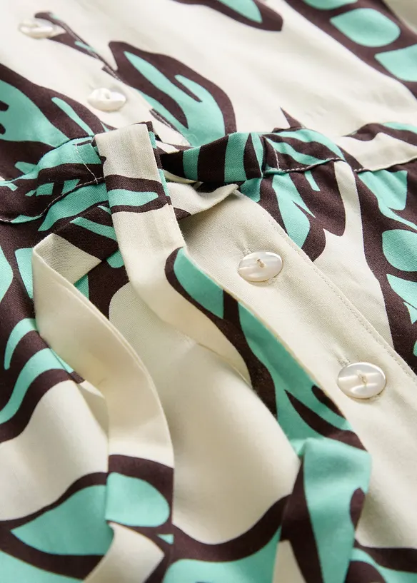 Minikjole i lett viskose med kimono-ermer, bonprix
