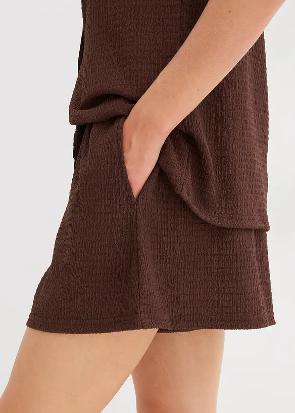 Pull on-shorts i strukturert krepp, bonprix