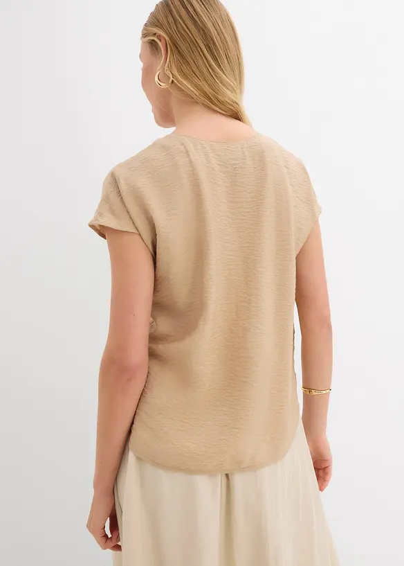 Blusetunika i lett viskosemiks, bonprix