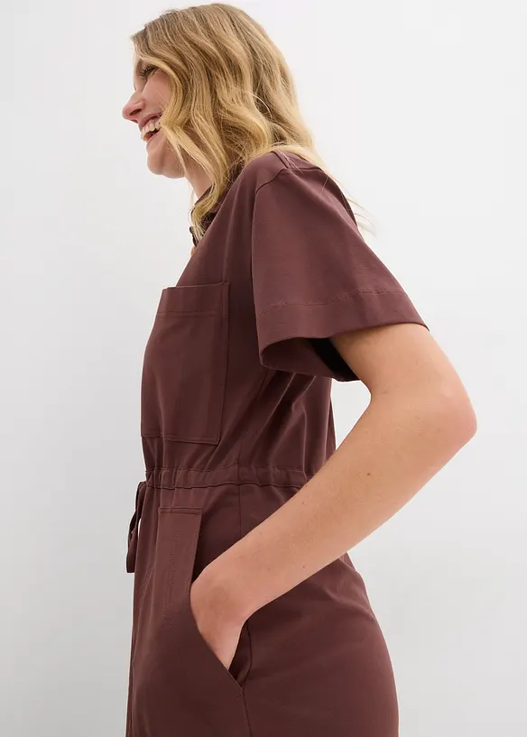 Jerseykjole i bomull med elastan, bonprix