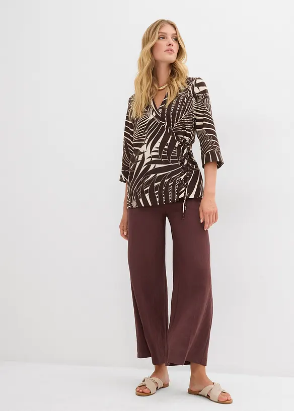 Kimonobluse i linstil, bonprix