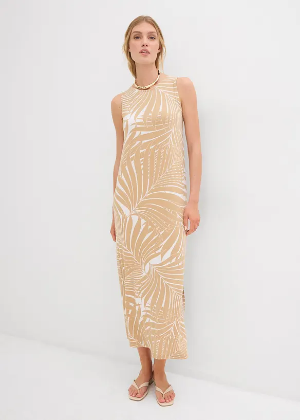 Trikotkjole i lett viskosemiks, bonprix