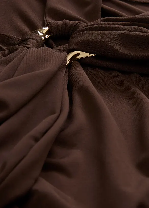 Halterneck-topp med hamret pyntespenne, bonprix