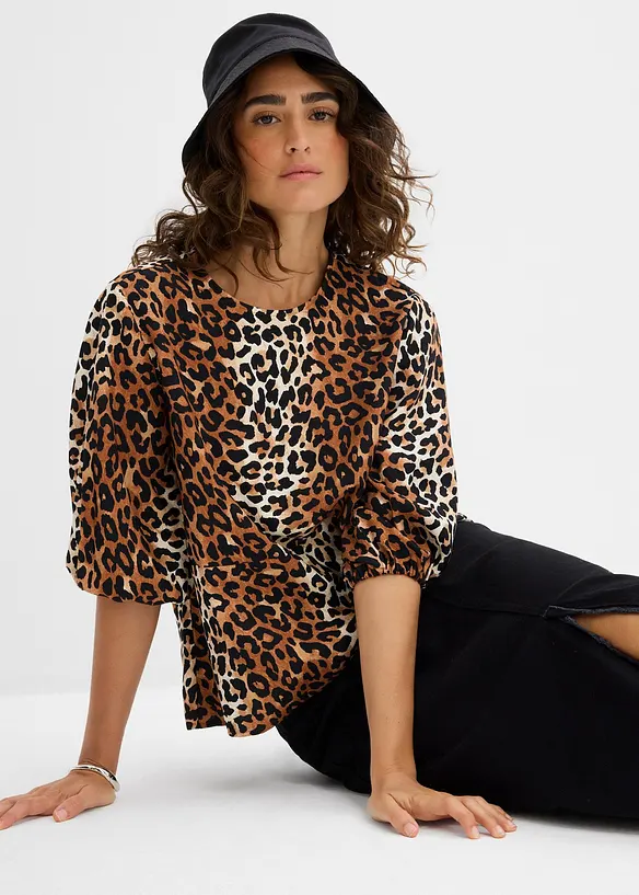 Bluse i lett viskosemiks, bonprix