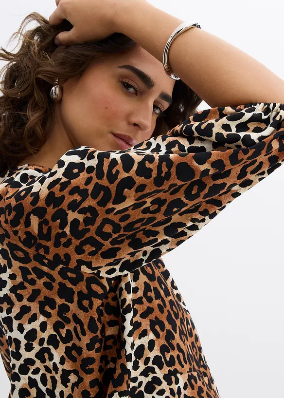 Bluse i lett viskosemiks, bonprix
