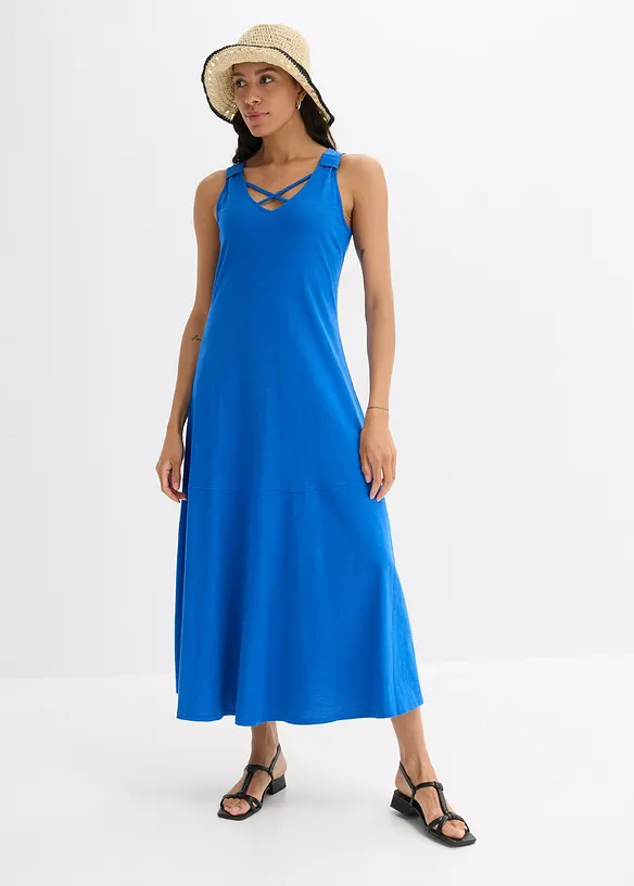 Stroppekjole i 100% &oslash;kologisk bomull, bonprix