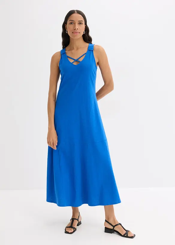 Stroppekjole i 100% &oslash;kologisk bomull, bonprix