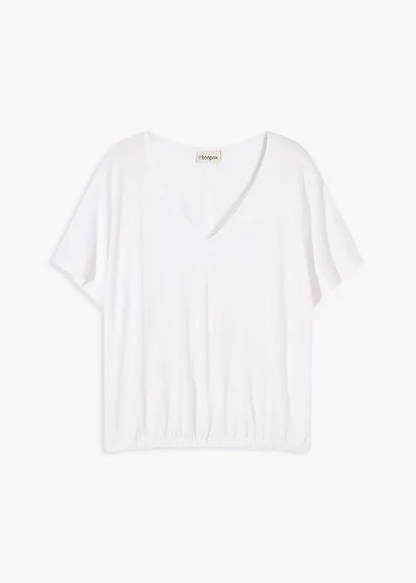Oversized topp i myk viskosemiks, bonprix